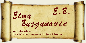 Elma Buzganović vizit kartica
